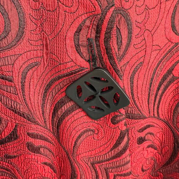 Moonlight Y & S Fashion Design Medium Wearable Art Red Christmas Top Jacket - Picture 4 of 7